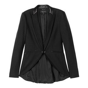 ✨Rag & Bone Hubert Leather Trim Wool Blazer✨